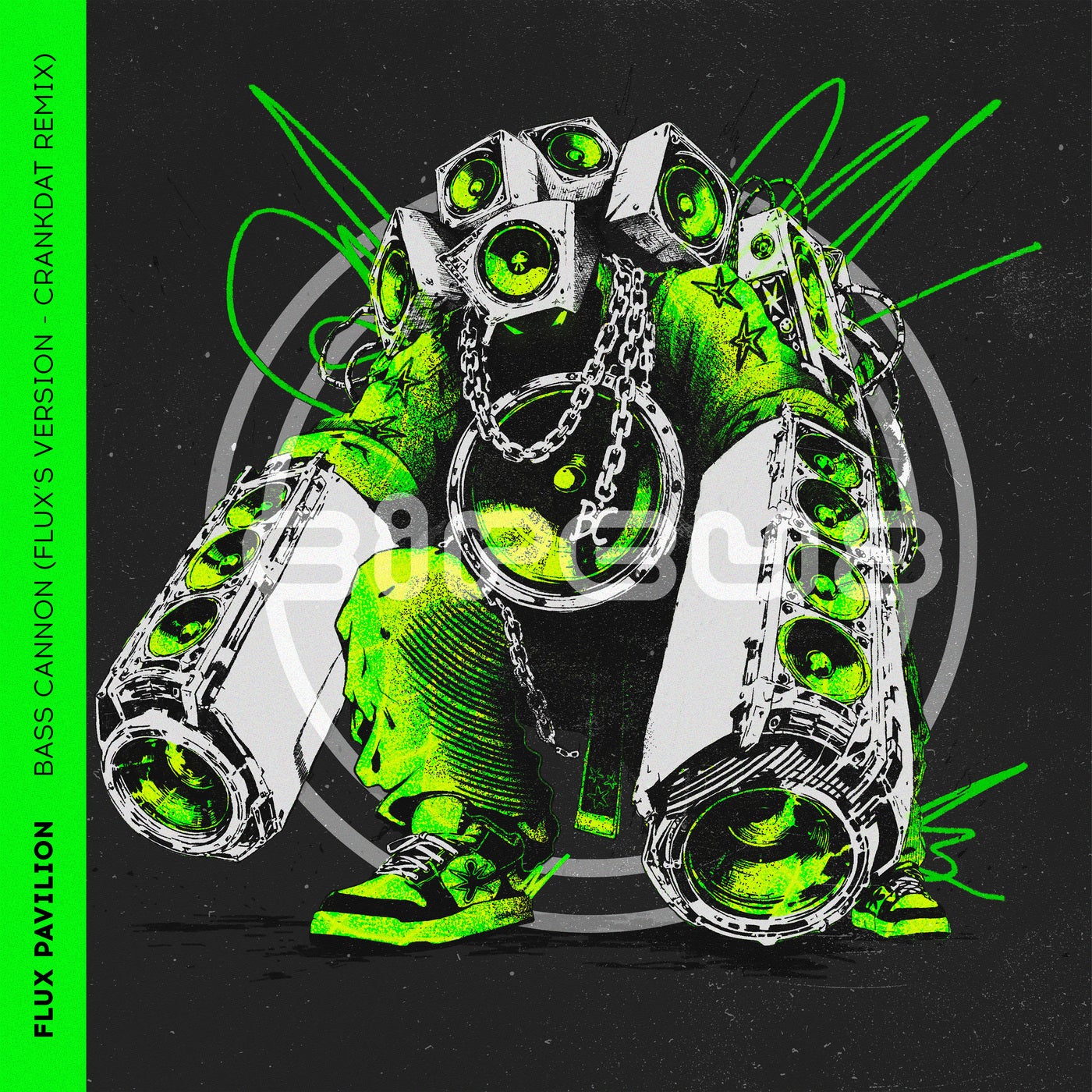 Cover - Flux Pavilion, Crankdat - Bass Cannon (Flux's Version) Promo tools