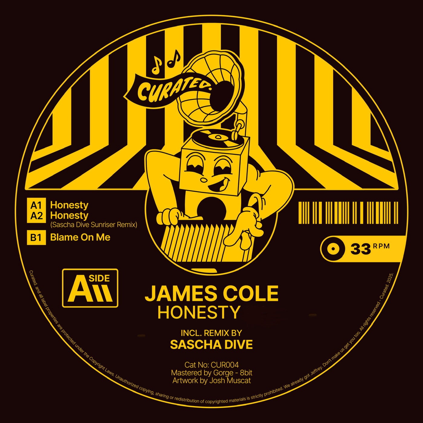 Cover - James Cole - Honesty (Original Mix) Promo tools