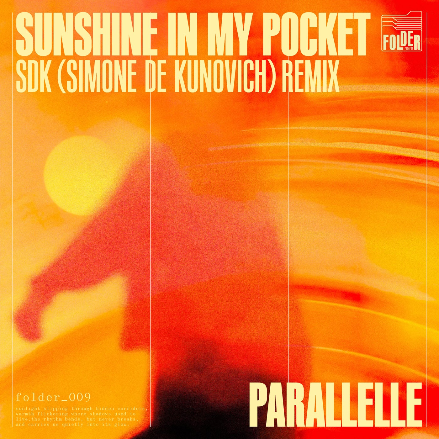 Cover - SDK, Parallelle, Simone De Kunovich - Sunshine In My Pocket (SDK Remix) Promo tools