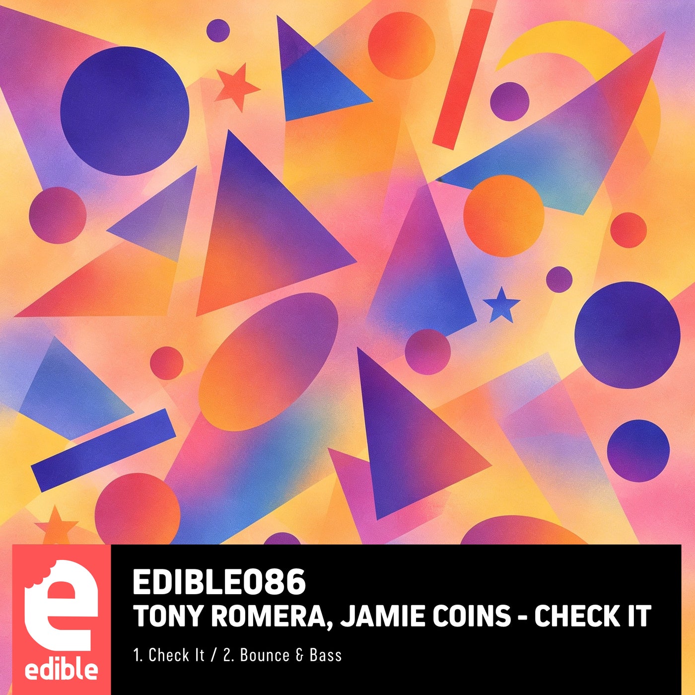 Cover - Tony Romera, Jamie Coins - Bounce & Bass (Extended Mix) Promo tools
