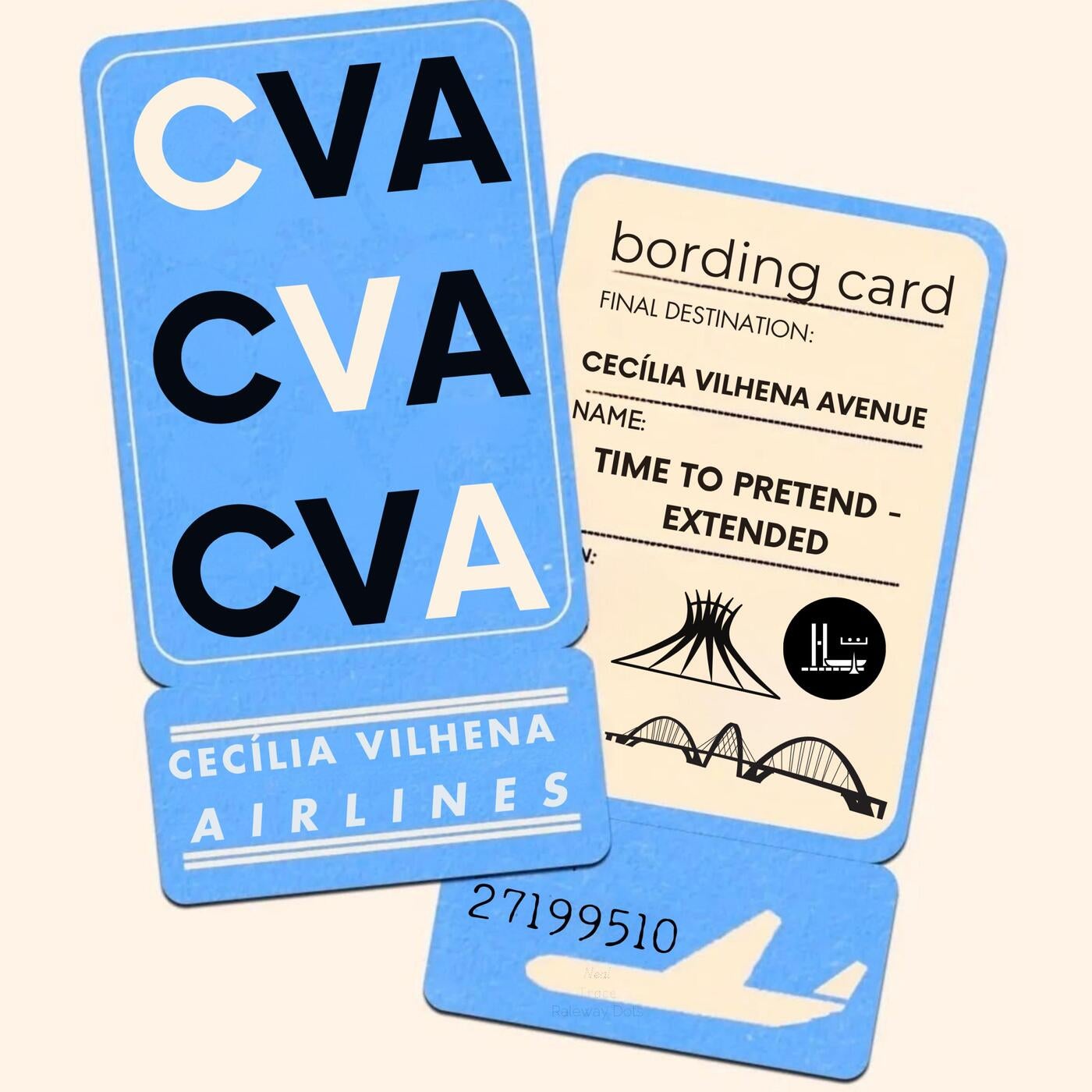 Cover - Cecília Vilhena - Time To Pretend (Extended) Promo tools