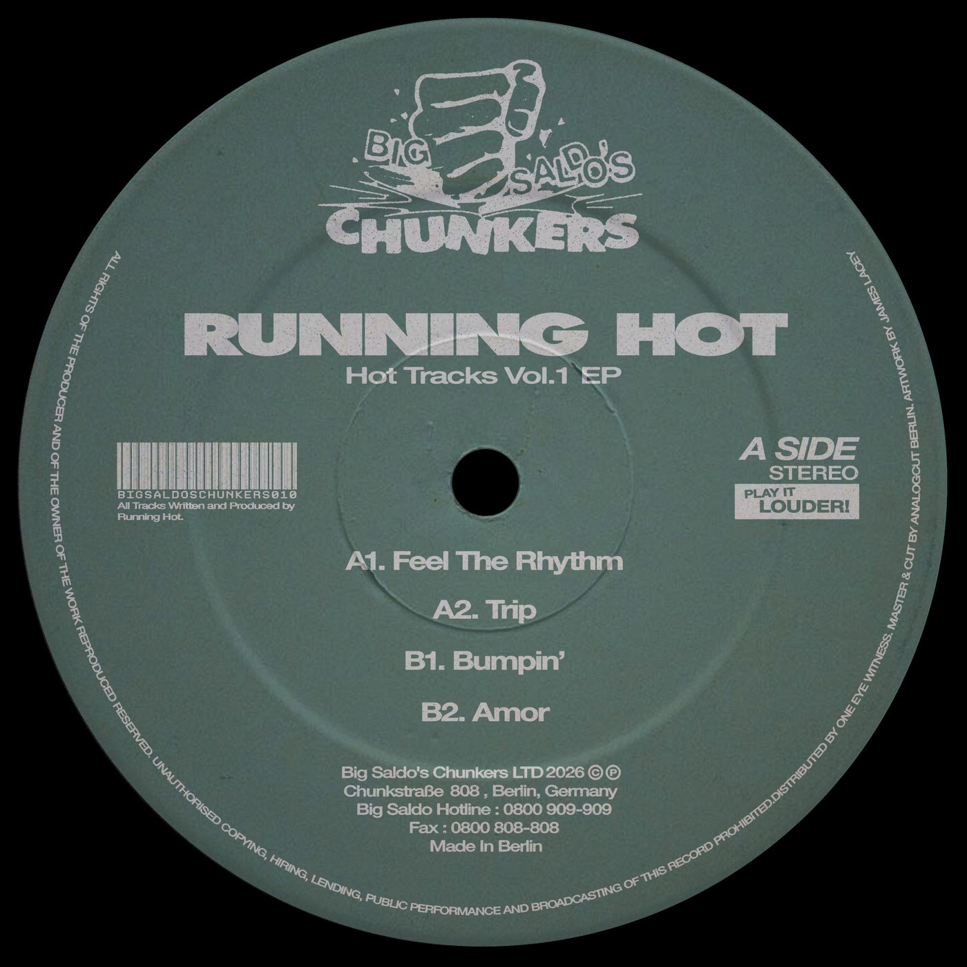 Cover - Running Hot - Amor (Original Mix) Promo tools