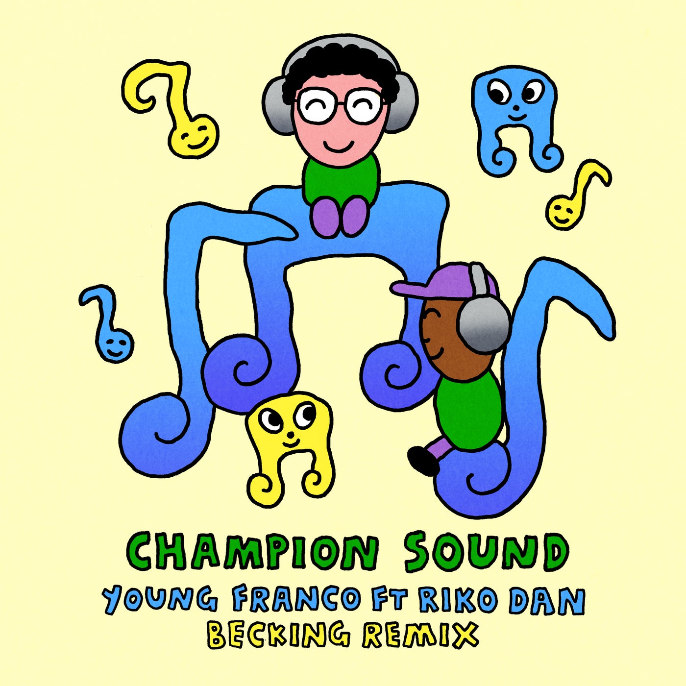 Cover - Riko Dan, Young Franco, Becking - Champion Sound (feat. Riko Dan) (Becking Remix) Promo tools