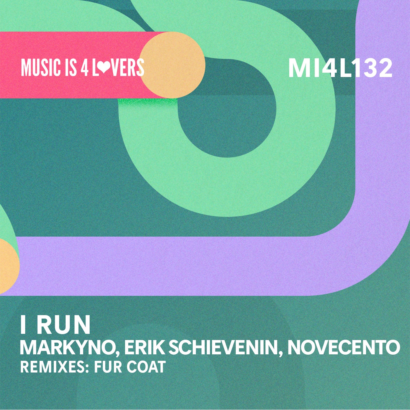 Cover - Erik Schievenin, Novecento, markyno - I Run (Fur Coat Remix) Promo tools