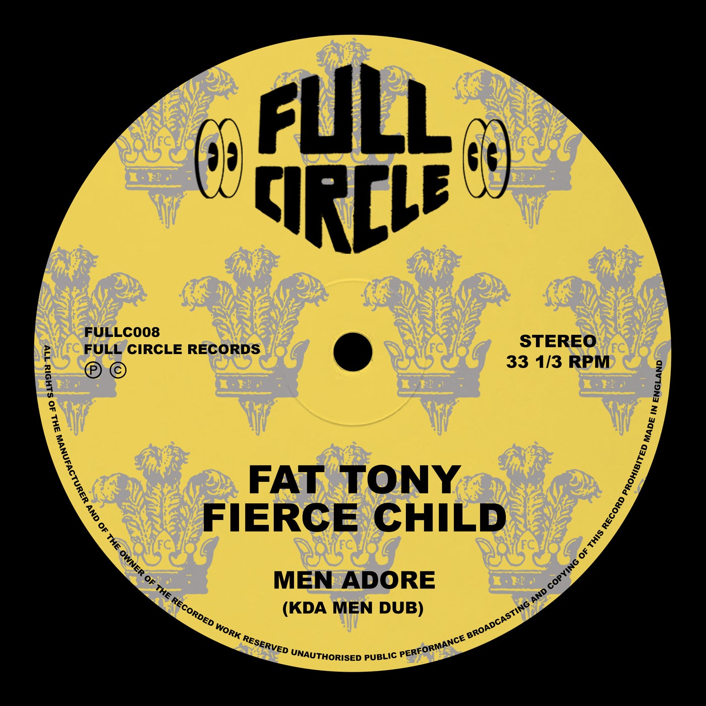 Cover - Fat Tony, Fierce Child - Men Adore (Extended KDA Men Dub) Promo tools