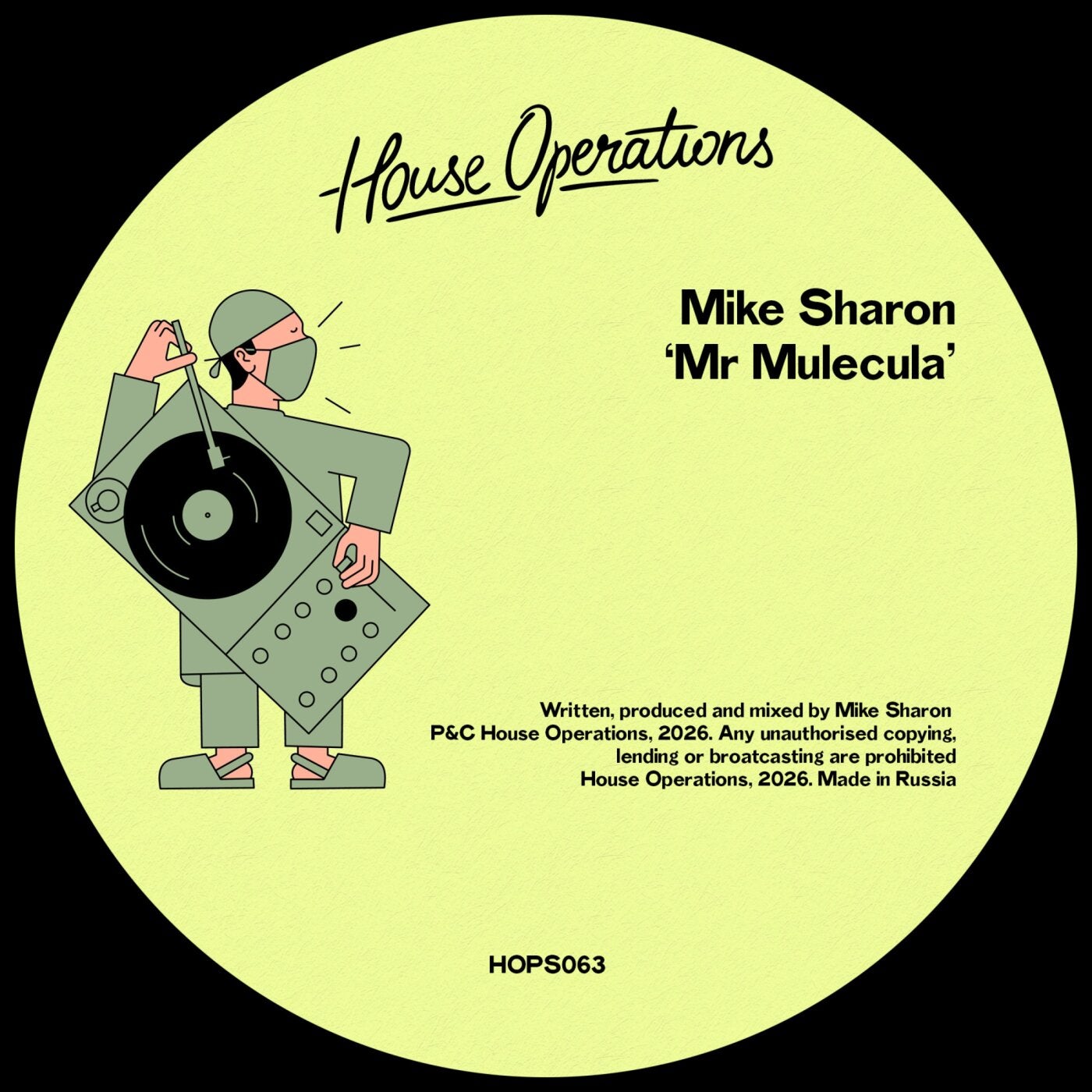 Cover - Mike Sharon - Mr Mulecula (Original Mix) Promo tools