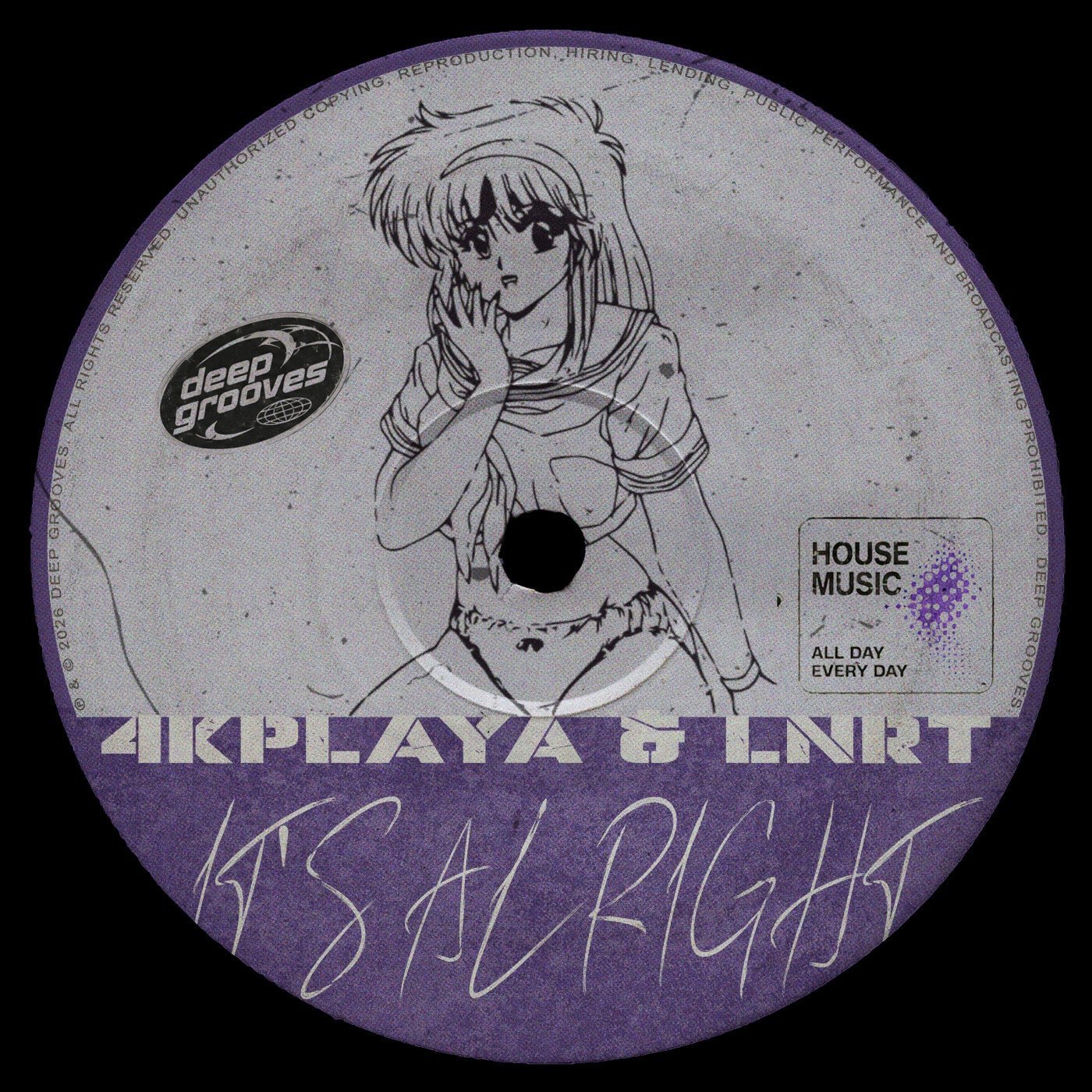 Cover - LNRT, 4KPLAYA - It's Alright (Extended Mix) Promo tools