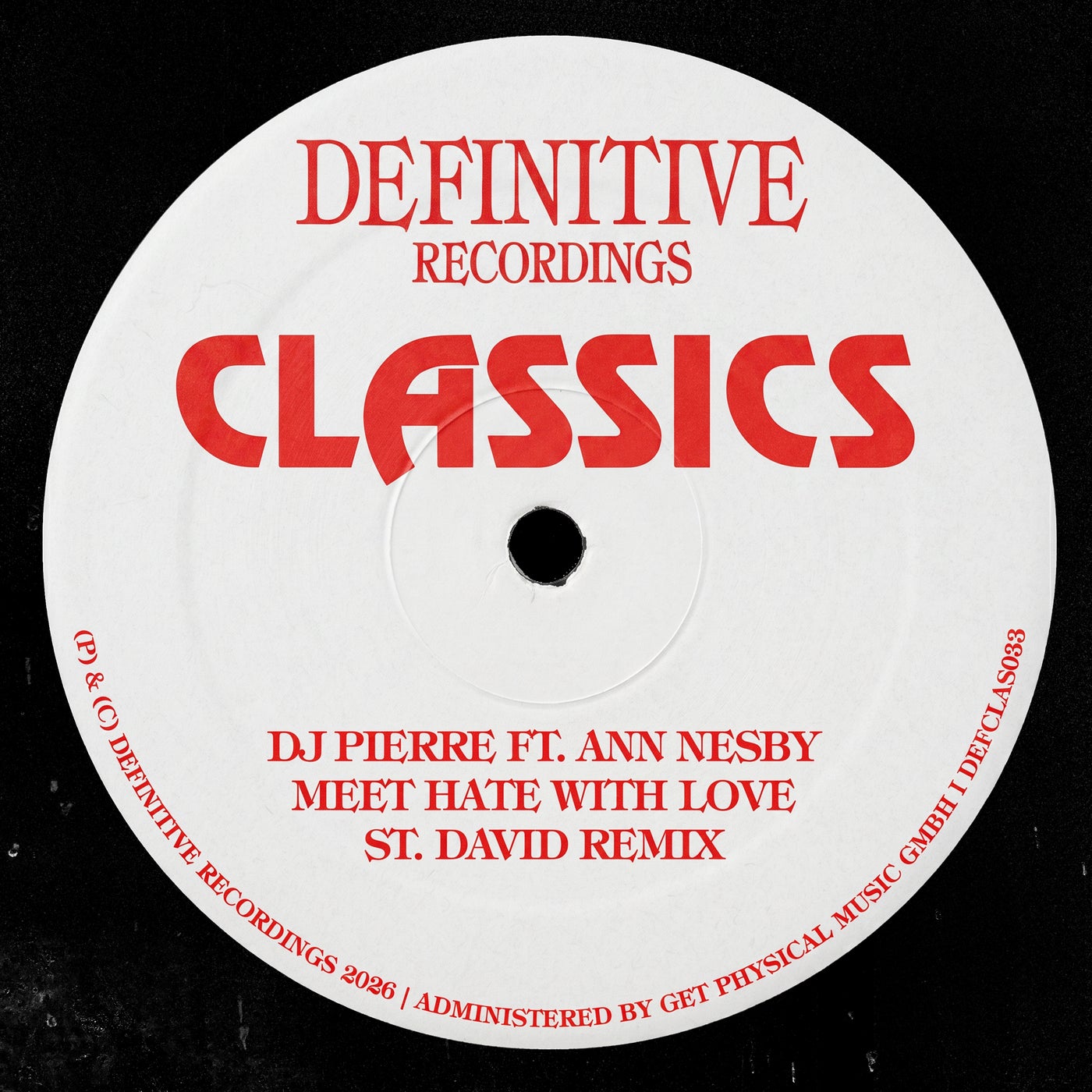 Cover - DJ Pierre, Ann Nesby - Meet Hate With Love (St. David Remix) Promo tools