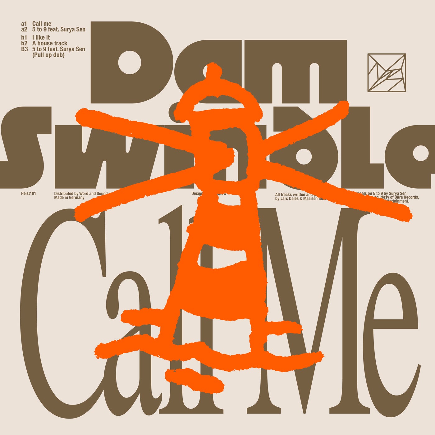 Cover - Dam Swindle, Surya Sen - 5 to 9 (Pull Up Dub) Promo tools