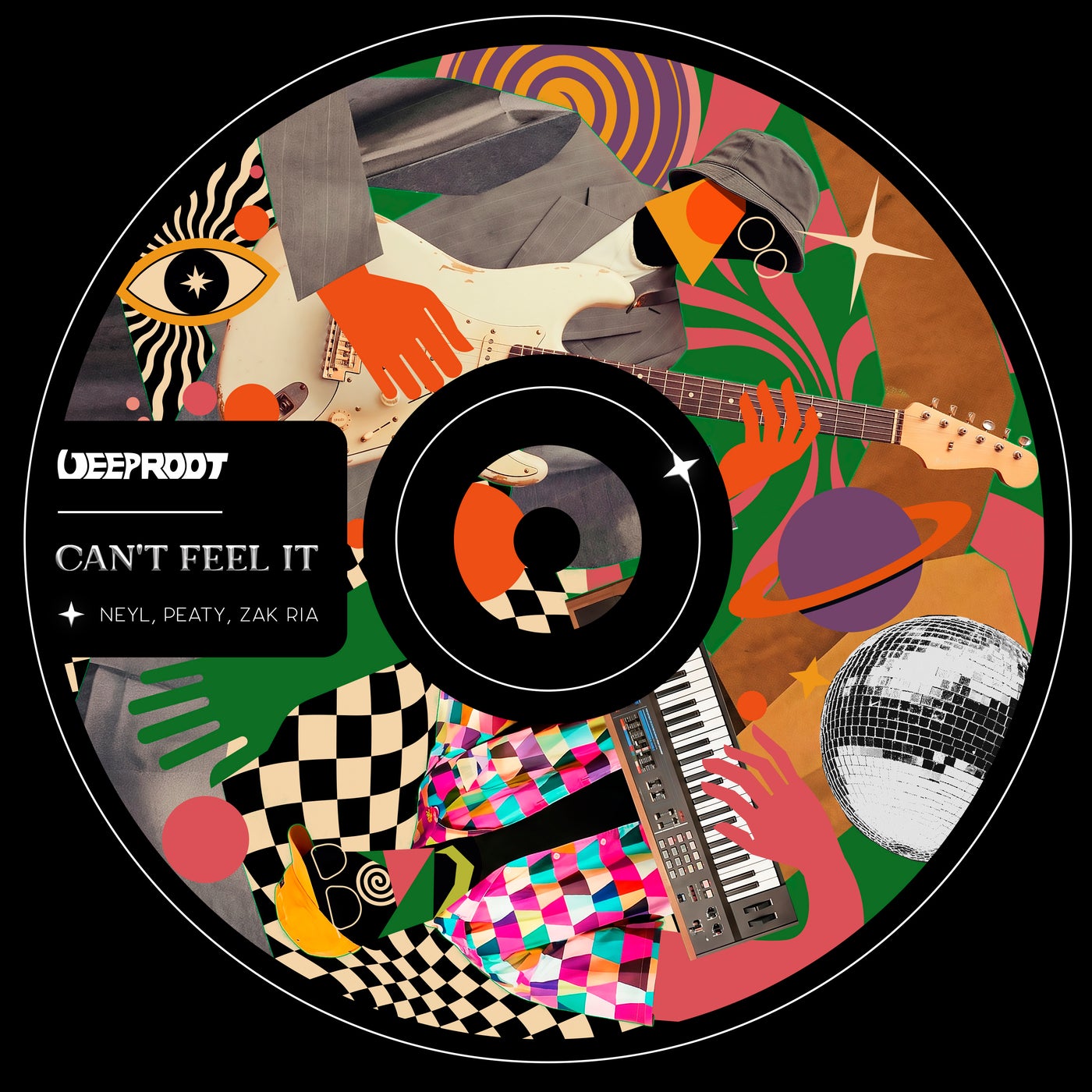 Cover - Zak Ria, PEATY, Neyl - Can't Feel It (Extended Mix) Promo tools
