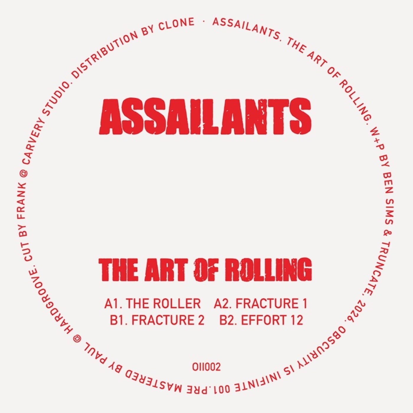 Cover - Ben Sims, Truncate, ASSAILANTS - Fracture 2 (Original Mix) Promo tools
