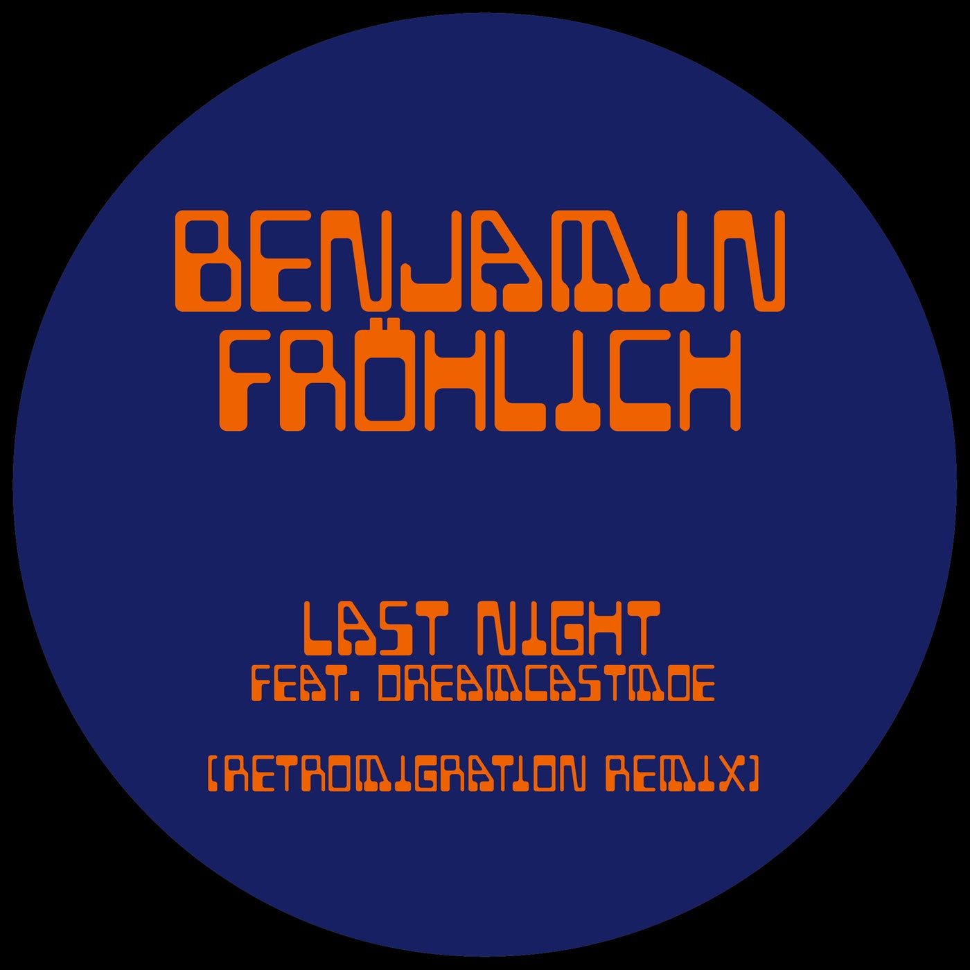 Cover - Benjamin Fröhlich, dreamcastmoe - Last Night (Retromigration Remix) Promo tools