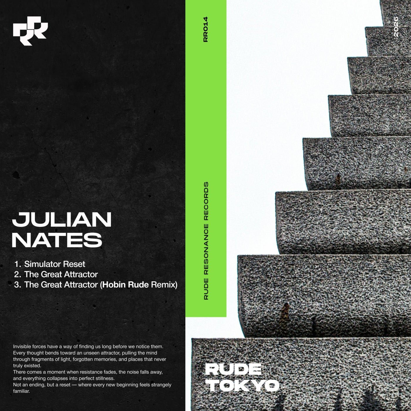 Cover - Julian Nates - The Great Attractor (Hobin Rude Remix) Promo tools