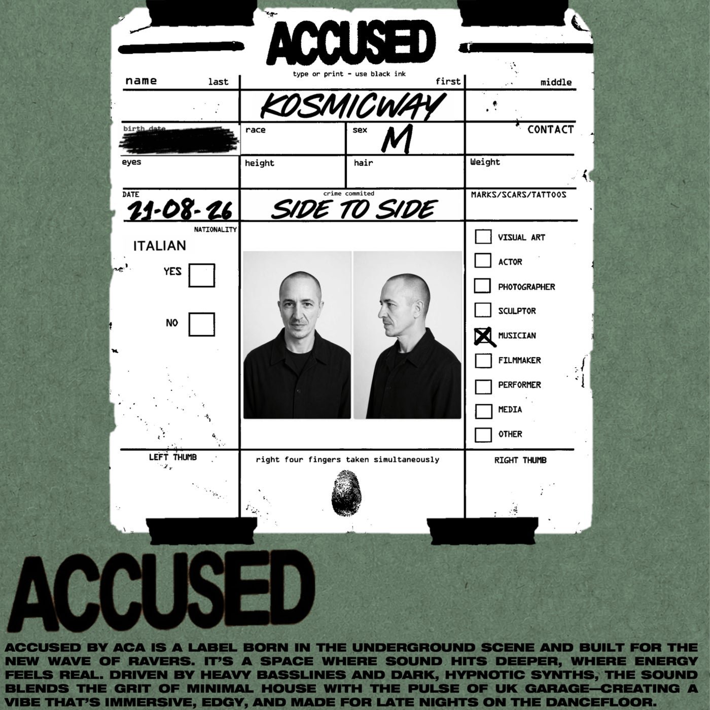 Cover - KOSMICWAY - Side To Side (Original Mix) 
