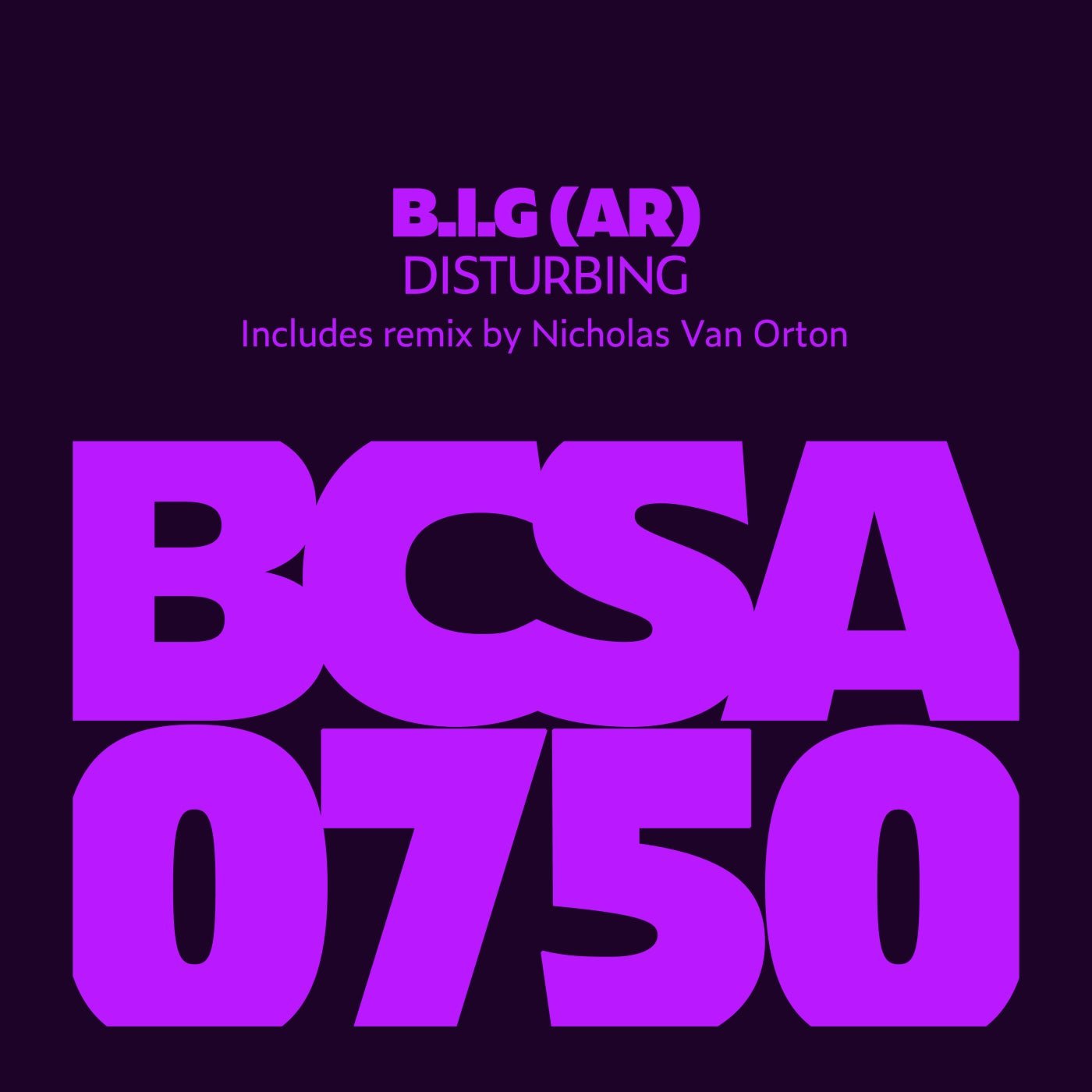 Cover - B.I.G (AR) - Disturbing (Original Mix) 