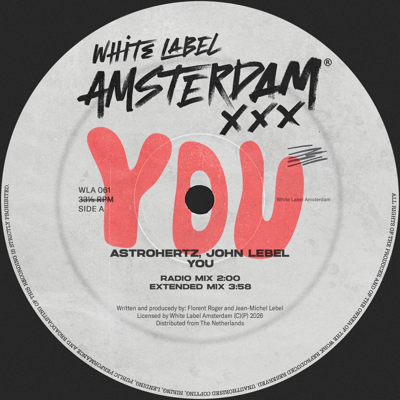 Cover - AstroHertz, John Lebel - YOU (Original Mix) 