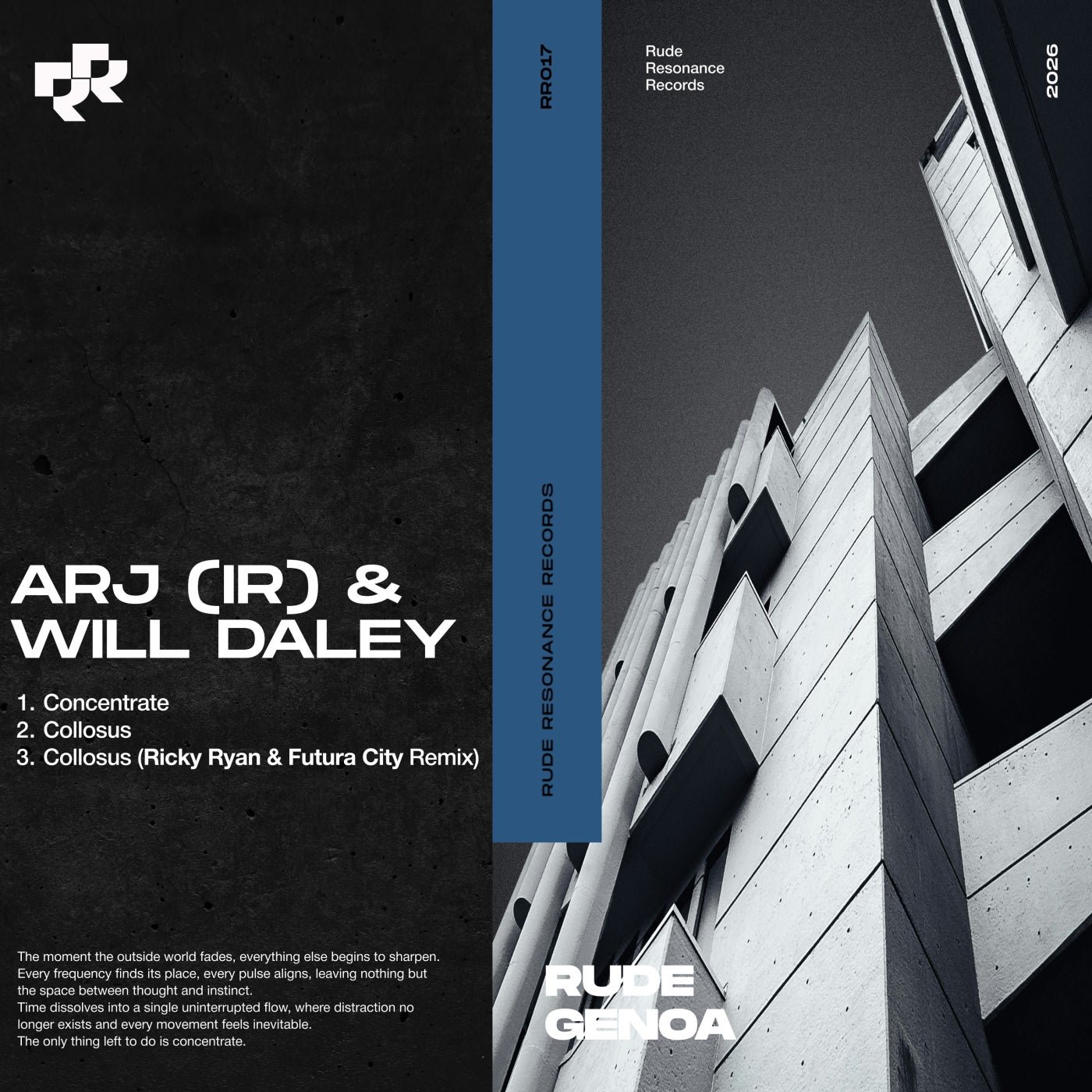 Cover - Will Daley, ARJ (IR) - Collosus (Ricky Ryan & Futura City Remix) 